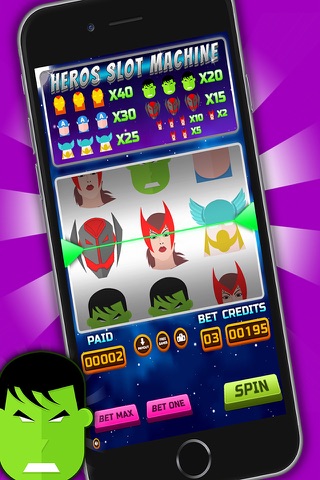Heros Slot Machine screenshot 2