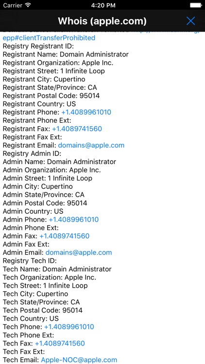 IP Trackers - geographical location of IP or host