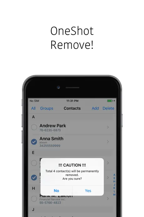 Contacts Multi Remove