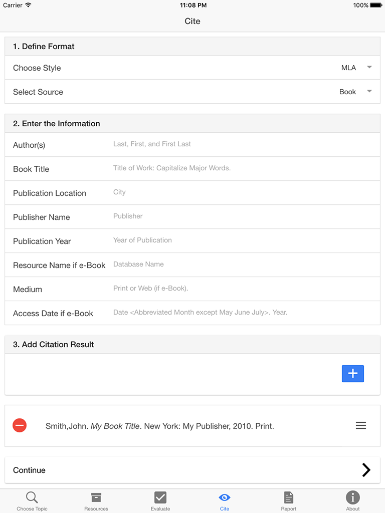 Research Plus™ - Information Literacy "On the Go"