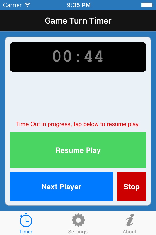 Game Turn Timer - for scrabble screenshot 2