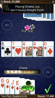 heads up: omaha (1-on-1 poker) iphone screenshot 4