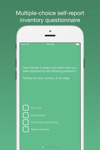 GAD-7 Anxiety Test Questionnaire screenshot 2