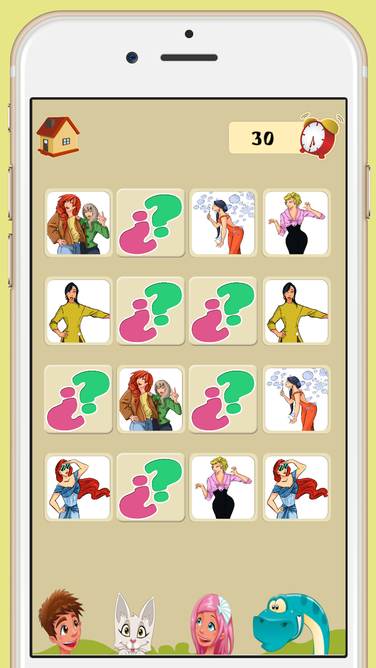 Memory game of top models - Games for brain training for children and adults screenshot 4
