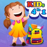 4 In 1 Kids Games Fun Learning - Coloring Book, Jigsaw Puzzles, Memory Matching, and Connect Dots App Positive Reviews