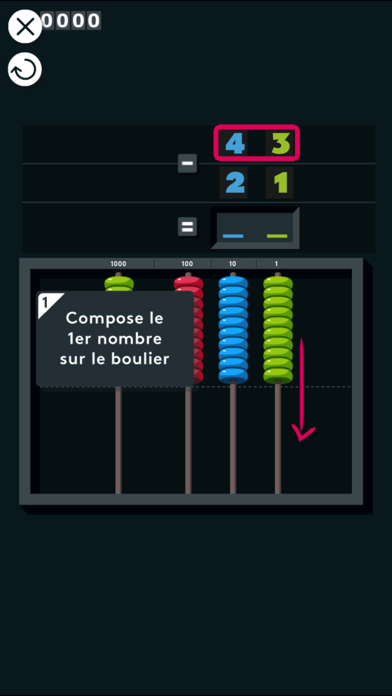 Screenshot #3 pour Montessori Maths: Addition et Soustraction de Grands Nombres