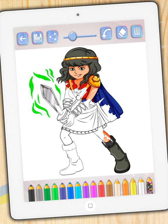 Superheroes coloring book. Paint heroes and heroines who save the world iPad screenshot