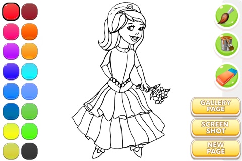 Drawing Book Free - Princess Coloring screenshot 2