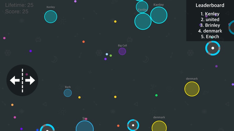 Dot.io Online - The happy shape & pit crush dash (walls of wheels mode) screenshot-4