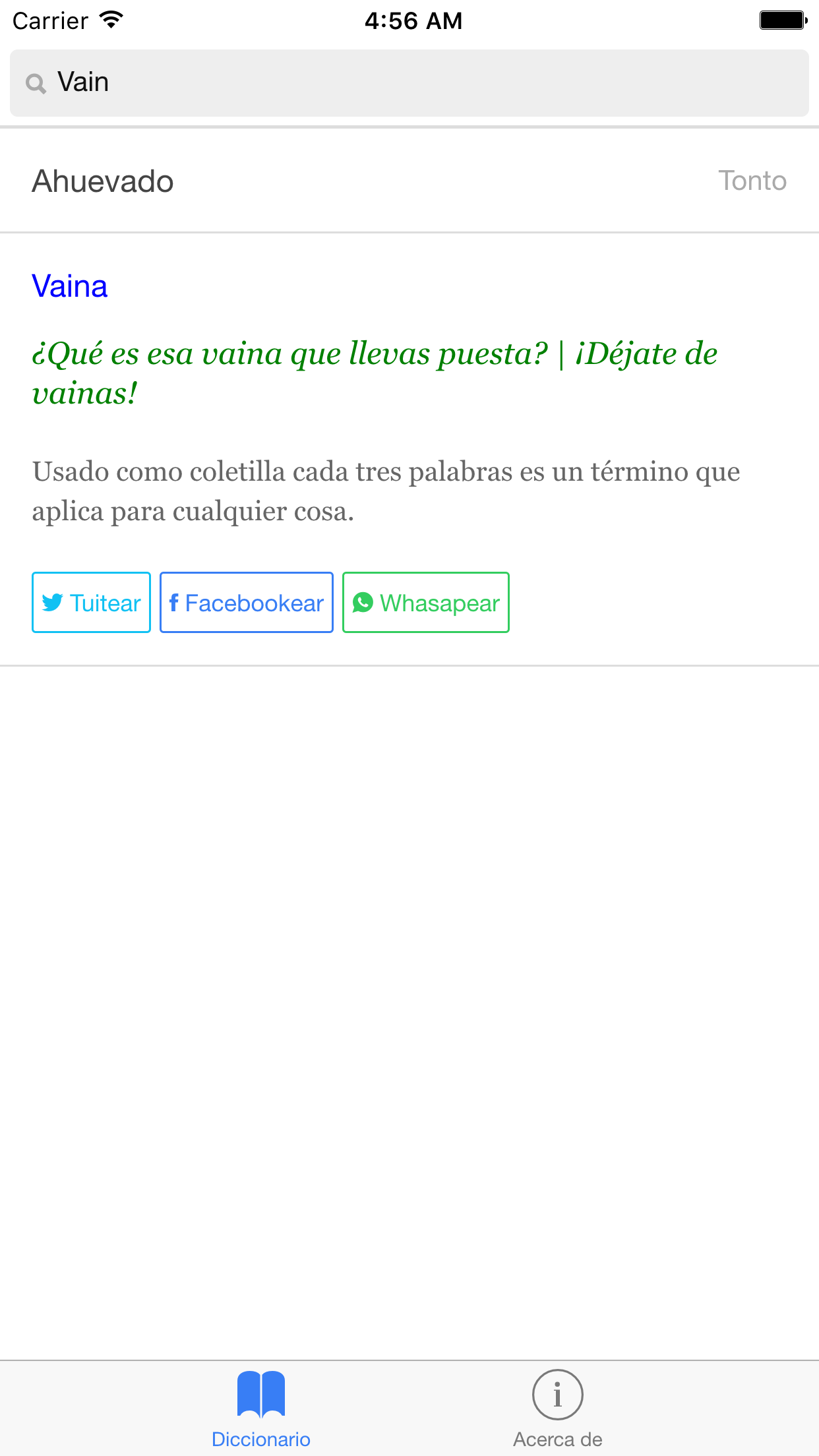 Diccionario Panameño screenshot 3