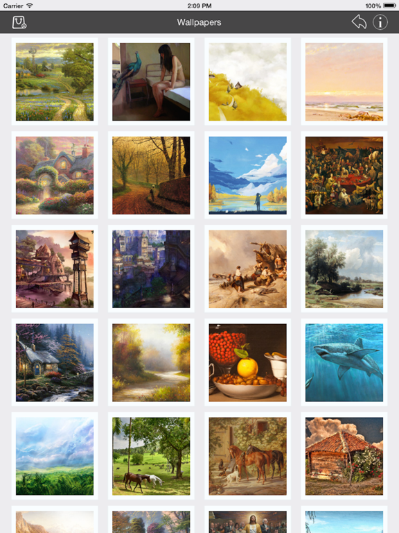 Screenshot #4 for Wallpapers Collection Painting Edition
