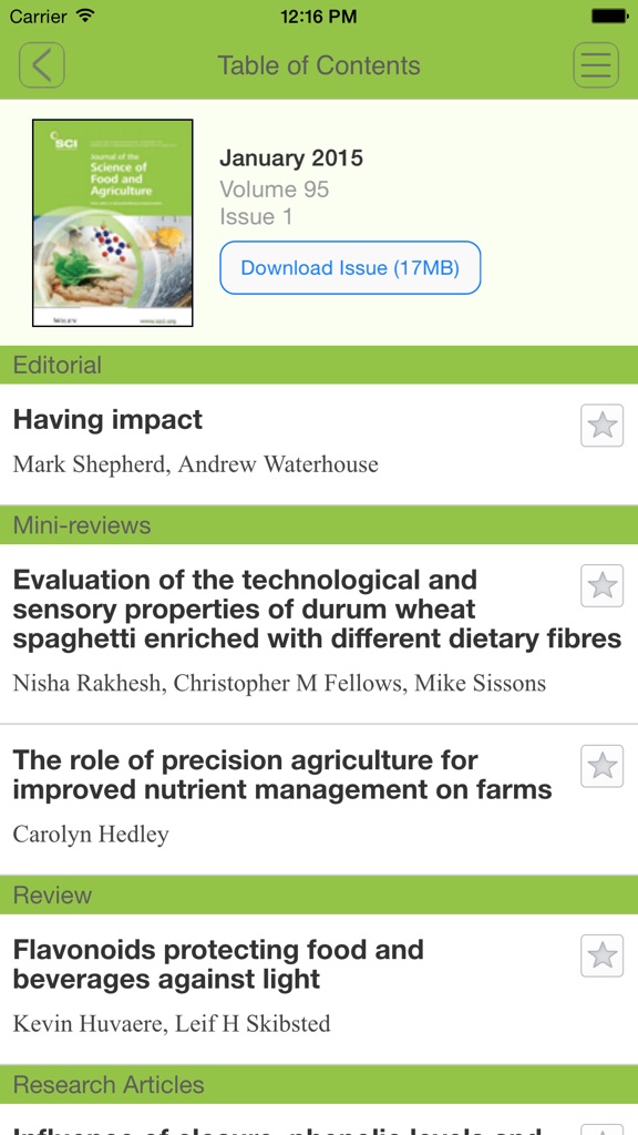 【图】Journal of the Science of Food and Agriculture(截图1)