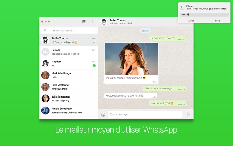 Screenshot #1 pour FreeChat for WhatsApp