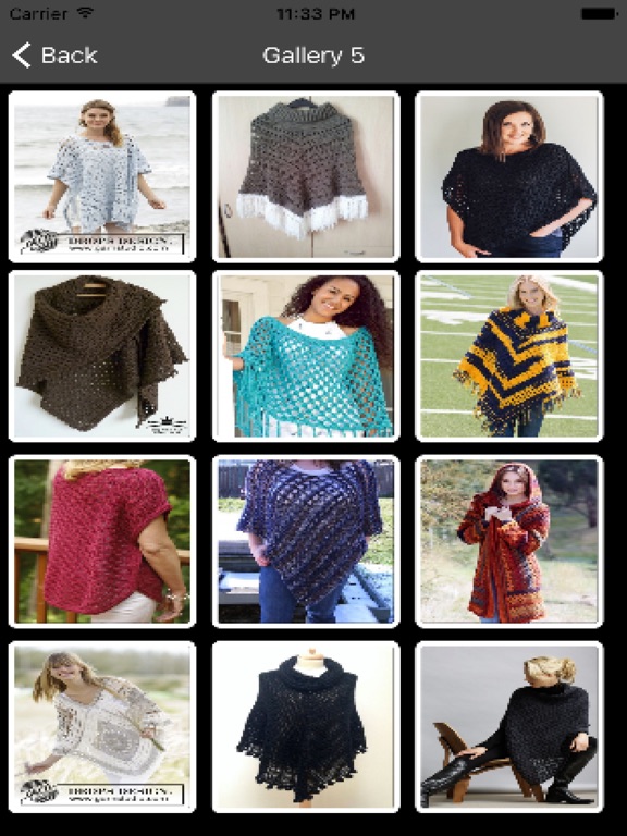 Screenshot #6 pour Crochet Poncho Patterns