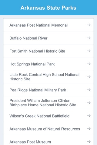 Arkansas State Parks & National Parks screenshot 2