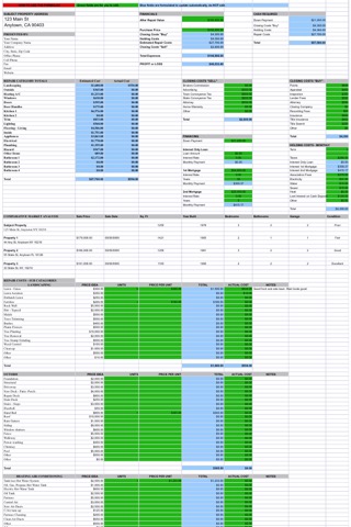 House Flipping Spreadsheet Real Estate Investorsのおすすめ画像3