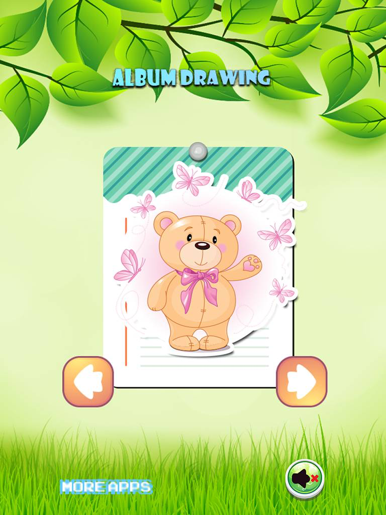 Bear Zoo Drawing Coloring Book - Cute Caricature Art Ideas pages for kids screenshot 6