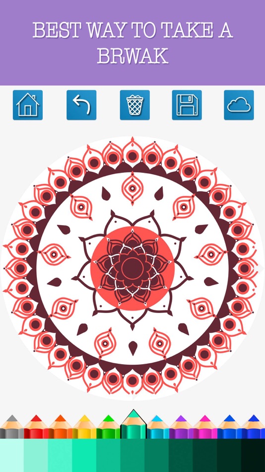 #4. Coloring Books Mandala Adult Games For Relax (iOS) Göre: pisan kemthong