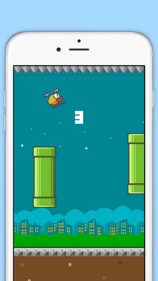 #2. Flappy-Copter! (iOS) 由: KILLERBIT LLC