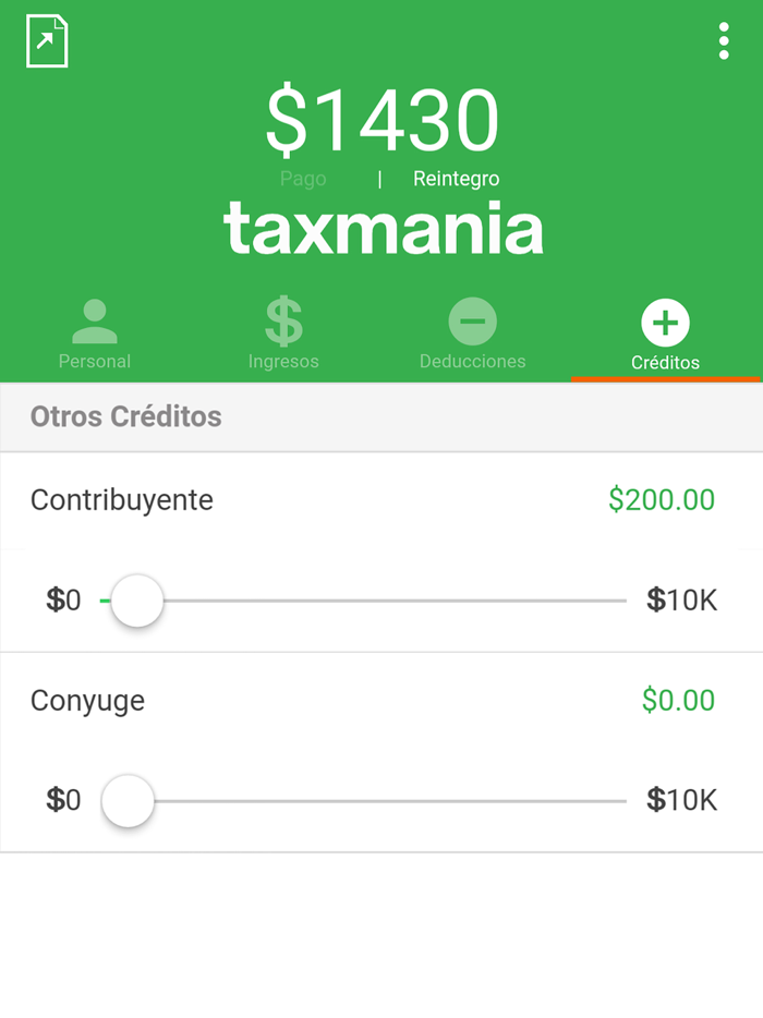 Taxmania Calculadora