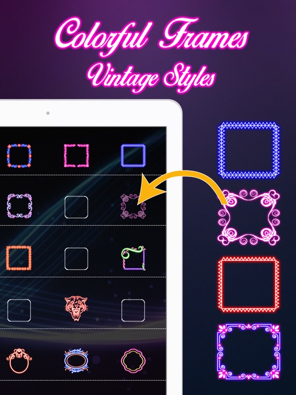 Screenshot #5 pour Glow Screen Wallpapers Maker-Icons, Shelves, Docks