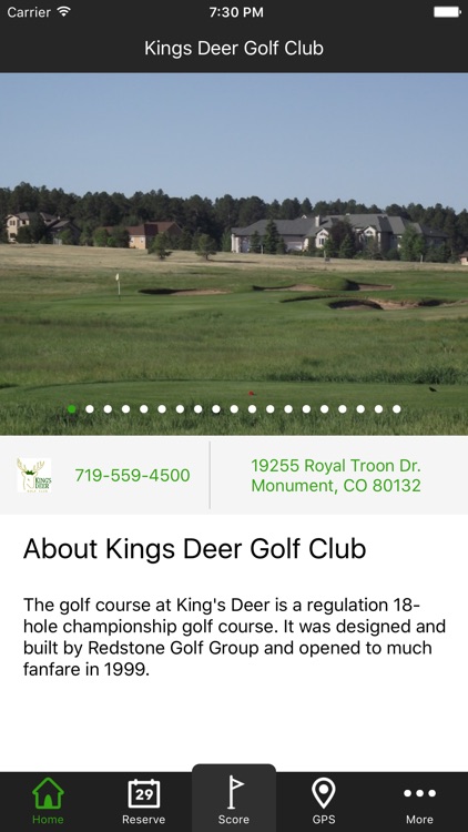 Kings Deer Golf Club - Scorecards, Maps, and Reservations