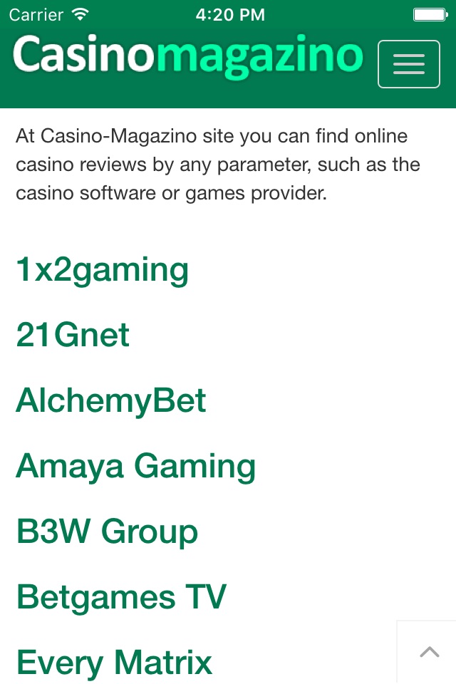 Professional Online Casino Reviews - Including Top Bonuses and Promotions | Casino Magazino screenshot 3