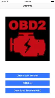 elm327 obd info iPhone Captures Décran 1