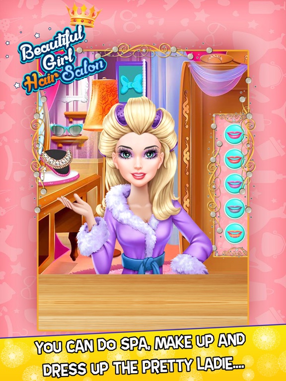 Screenshot #4 for Beautiful Girl Hair Salon with Dress Up kids Game