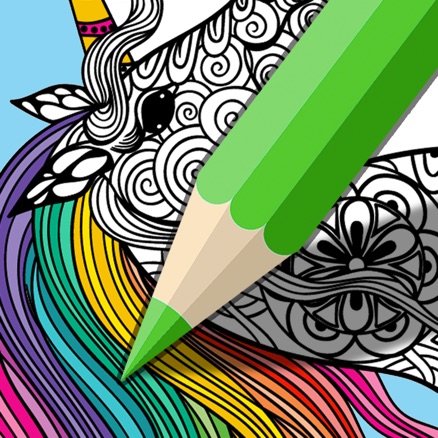 Mindfulness Art Therapy image of a partially coloured-in illustration