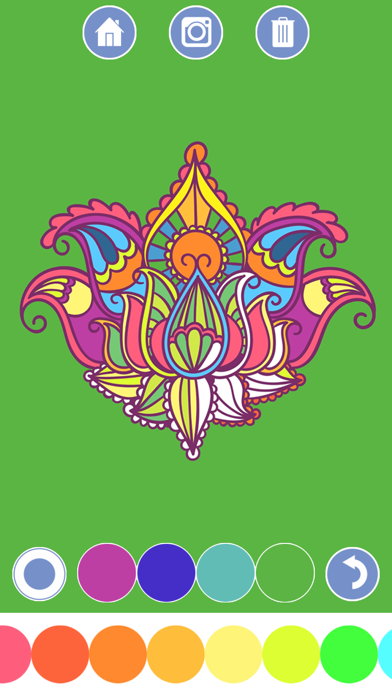 Screenshot #2 pour Mes Coloring Book - Mandala, Tribaux, des animaux et des ornements classiques