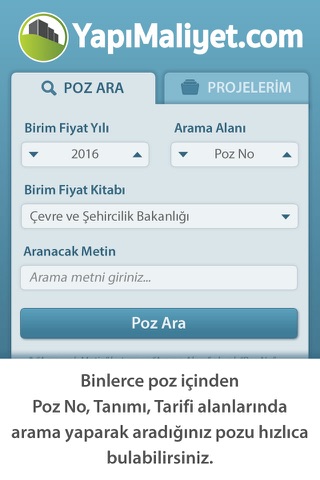 YapıMaliyet screenshot 2