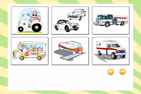 Car Printable Coloring Pages for Pre K to Junior School Gamesのおすすめ画像2