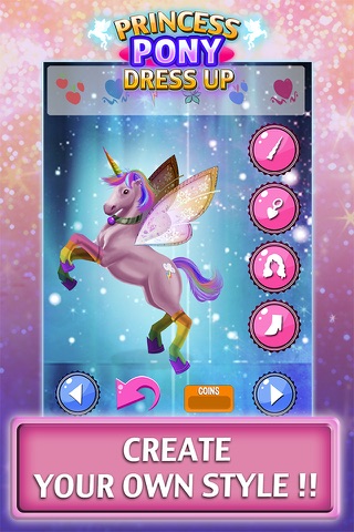 Fun Princess Pony Games - Dress Up Games for Girls screenshot 3