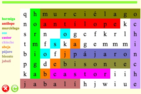 Word Search Spanish screenshot 3