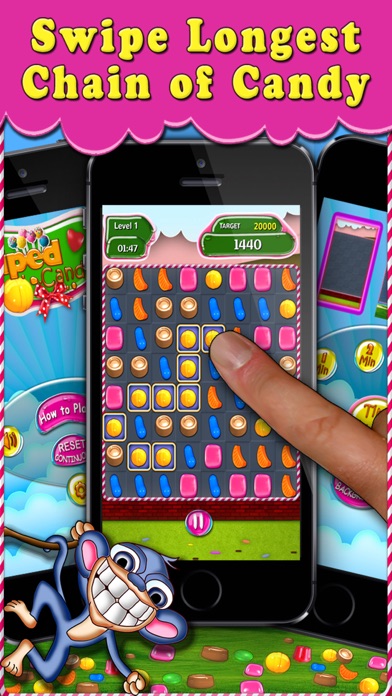 SWIPED CANDY FREE 1.0.3 IOS GAME GIẢI TRÍ SWIPED CANDY FREE 1.0.3 IOS