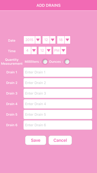 Screenshot #2 pour Surgical Drain Logger