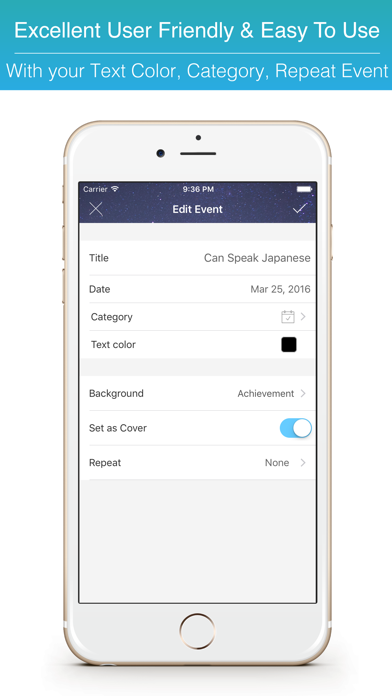 Achieve! Motivational Wallpapers GTD & Date-line Goal Tracker Free iPhone screenshot 5 - Lifestyle app