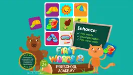 Game screenshot First Words 2 -  English : Preschool Academy educational matching game for Pre-k and kindergarten children mod apk