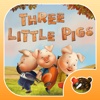 Three Little Pigs Today. Animated book for toddlers.