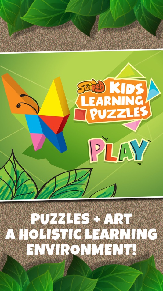 Kids Learning Puzzles: Garden Animals, K12 Tangram - 3.6.3 - (iOS)