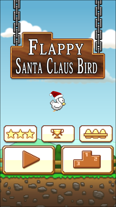 Screenshot #1 pour Flappy Santa Claus Bird - Flappy du Père Noël oiseau. Impossible de Noël aventure volante!