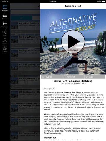 Alternative Health Tools - Lisa Thorp and John Biethan iPad screenshot