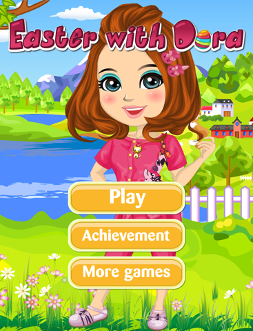 Easter with Dora - Play this dresses game with Dora iPad screenshot