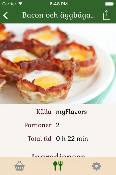 myFlavors™ Inköpslista