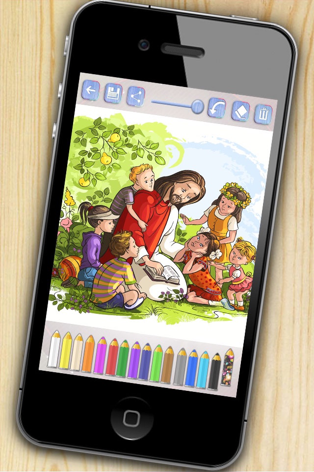 Bible coloring book - Bible to paint and color scenes from the Old and New Testaments screenshot 2