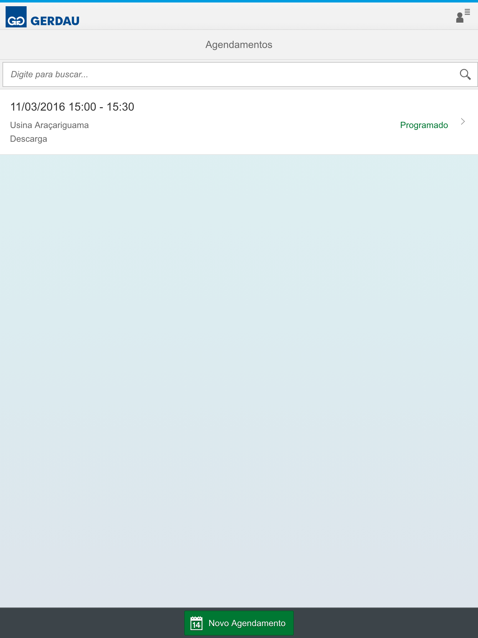 GAGF Gerdau Agendamentos