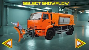 Drive Snowplow in City screenshot