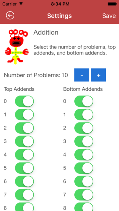 Screenshot #3 pour Math Facts With Monsters
