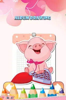 Game screenshot Pig Drawing Coloring Book - Cute Caricature Art Ideas pages for kids apk